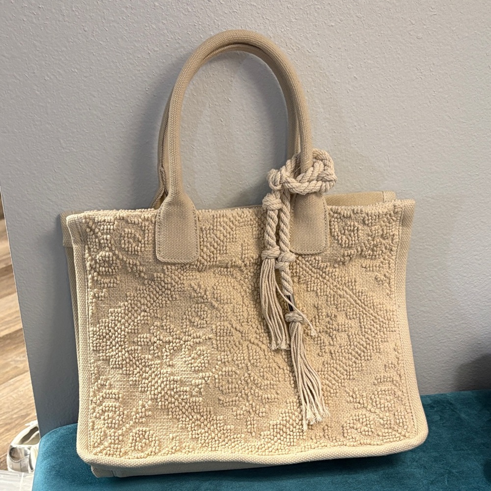 Vince Camino Elegant Cream Tote Bag